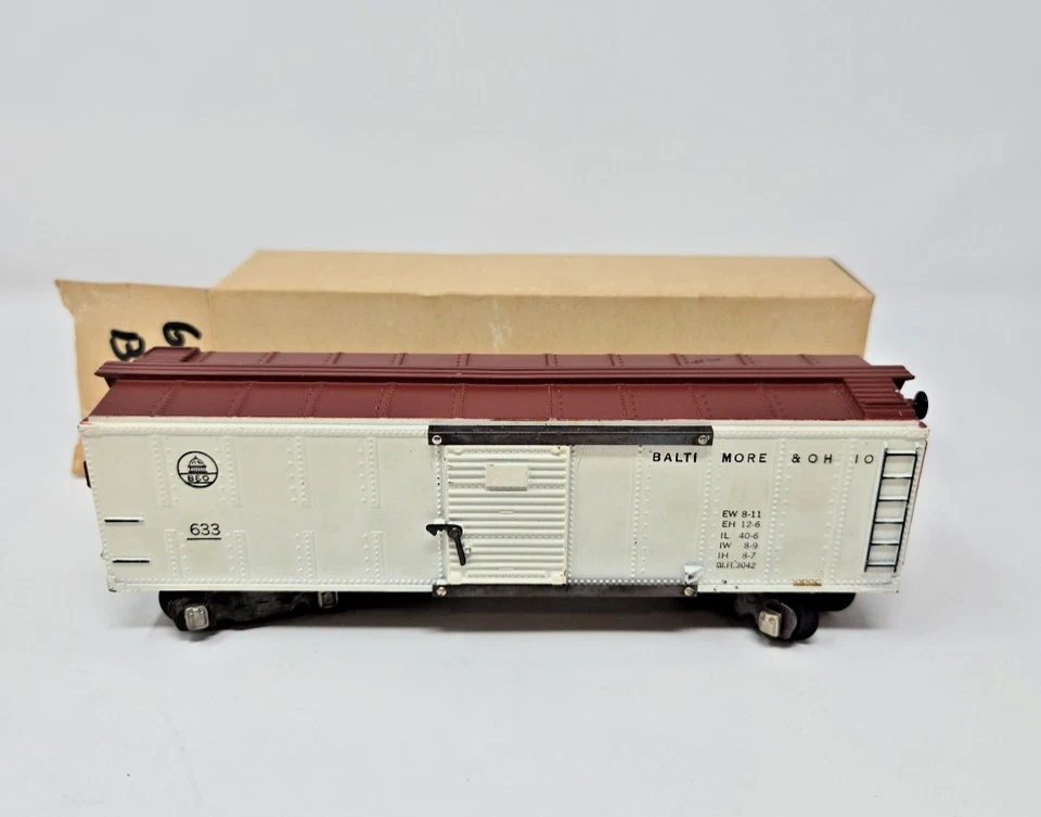 S GAUGE AMERICAN FLYER AC GILBERT  #633 BALTIMORE & OHIO BOXCAR - Image 1 of 1