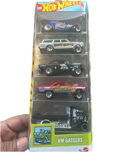 Hot Wheels 1:64 5-Car Pack - HW GASSERS - 2025 New 🔥 SAME DAY SHIP 📤 - Picture 1 of 1