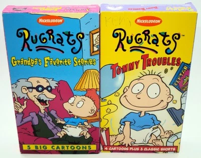 RUGRATS TOMMY TROUBLES Grandpa's Favorite Stories 2 VHS Orange Videocassettes - Image 1 of 4