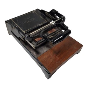 Antique Base Lock Stamp Printing Press Commercial No. 3 Embossing & Labeling - Picture 1 of 8