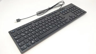 NEW Dell KB216 GERMAN Slim Office Multimedia Desktop Keyboard (BLACK) - RPG8T - Image 1 of 4