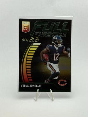 2023 Donruss Elite Full Throttle Green #FT-VJ Velus Jones Jr. bears - Image 1 of 2