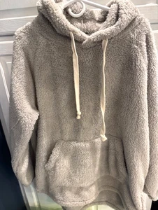 Sudadera con Capucha Zenana Para Mujer XL Gris Polar Manga Larga Pullover Bolsillo Envío Gratis - Imagen 1 de 6