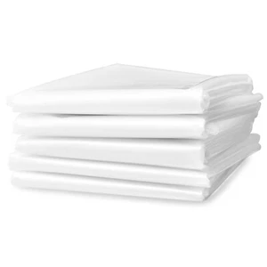 5 Sheets Plastic Drop Cloths, Plastic Sheeting Plastic Painting Tarp Paint Dr... - Picture 1 of 7