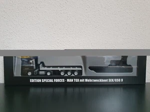 Herpa 939089 MAN TGX  SEK Polizei mit Boot  Sondermodell - Bild 1 von 4