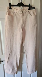Jeans relajados de tiro alto Abercrombie & Fitch años 90 talla 32 rosa denim 14R - Imagen 1 de 6