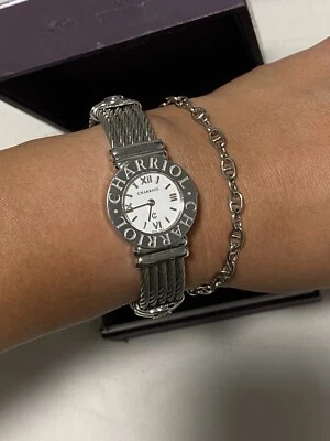 RELOJ suizo PHILIPPE CHARRIOL Saint-Tropez con cable para dama PLATA ESTERLINA Foto 1 de 4