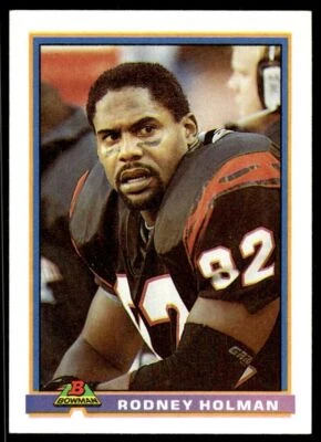 1991 Bowman #81 Rodney Holman - Cincinnati Bengals - Image 1 of 2