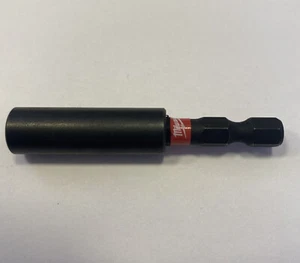 Milwaukee - Magnetic Bit Holder 1/4 Hex Shockwave 60mm New Impact Resistant Bit Holder - Picture 1 of 4