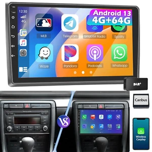 DAB Für Audi A4 8E B6 B7 00-2009 CarPlay Autoradio GPS Navi BT Android 13 4+64G - Bild 1 von 18