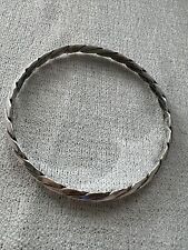 TIFFANY & CO Sterling Silver Vintage Twisted Cable Bangle Bracelet