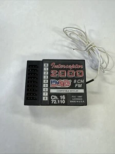 INTERCEPTOR RC airplane receiver 2000 DAD 8CH FM 72MHzz Ch. 16 Crystal 72.110 - Picture 1 of 2