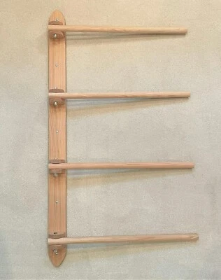 Edredón de pared, expositor, organizador con 4 bisagras, brazos totalmente móviles. Roble natural Foto 1 de 4