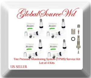 4 Kits 34000 Aluminum Tire Pressure Monitoring System (TPMS) Service Kit 97-20 - Picture 1 of 3