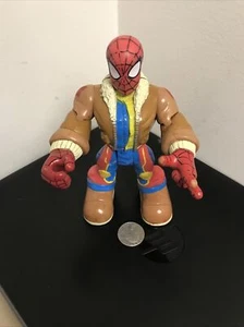 2002 Marvel SPIDERMAN by Playwell Bomber Jacket Action Figure Toy 6" tall  pilot - Picture 1 of 8