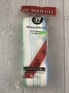 Vintage Wellington Re-Web Kit Lawn Chair Webbing 39 ft white green blue NOS - Picture 1 of 8