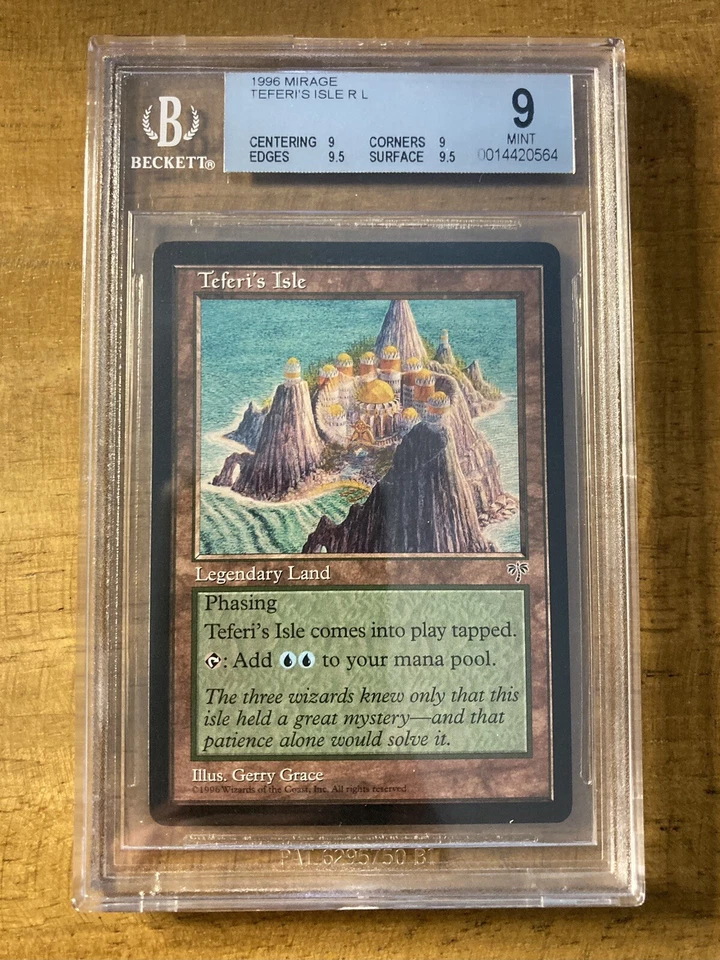 MTG✨TEFERI’S ISLE✨Mirage BGS Quad 9’s++ MINT RARE Legendary Land RESERVE LIST - Image 1 of 2