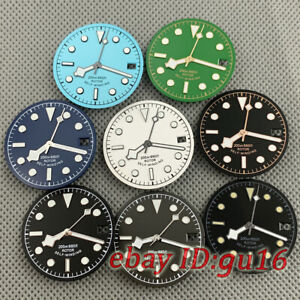 28.5mm NH35/NH35A Movement sterile green blue black Dial with snowflake hands