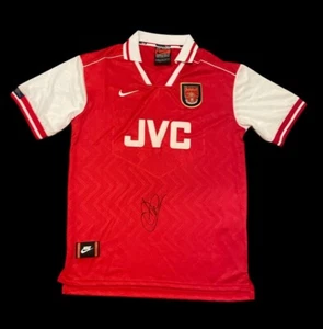 EMMANUEL PETIT GENUINE SIGNED ARSENAL 97/98 HOME SHIRT - Picture 1 of 1