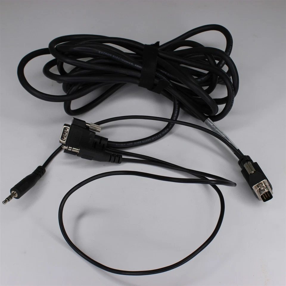 Extron 26-566-02 MVGA-A Male To Male HD Micro HR With 3.5mm Audio cable VGA 12' - Image 1 of 3