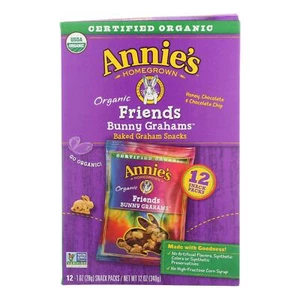 Annie's Homegrown Snack Pack - Organic - Bunny Grahms - Frd - 12 - Case of 4 ... - Picture 1 of 2