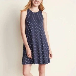 Old Navy Gr. M Swing Tank Kleid schwarz geometrisch Rautenmuster ärmellos drapiert - Bild 1 von 8