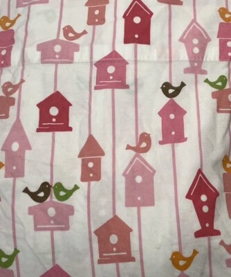 2 fundas de almohada planas dobles de algodón para casa de pájaros rosa circo de 3 piezas Foto 1 de 4