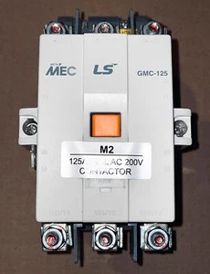 GENUINE LS GMC-125 Contactor  M2 125A Coil AC 200V Meta MEC w/Rapid Ship Options - Picture 1 of 9