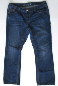 Seven7 Jeans Women 20 Plus Blue Luxe Boot Cut Mid Rise Medium Wash Stretch Denim - Picture 1 of 11