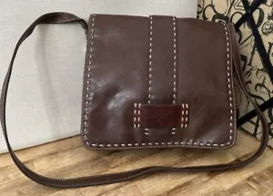Bolso de Hombro Vintage Marlo Chocolate Marrón Medio Cartera Adjunta - Imagen 1 de 10