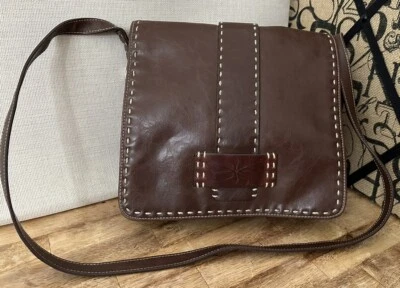 Vintage Marlo Chocolate Medium Brown Shoulder Bag Attached Wallet  - Image 1 of 4