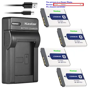 Kastar Battery Slim Charger for Sony NP-BD1 BC-CSD Sony DSC-T500 Digital Camera - Picture 1 of 11