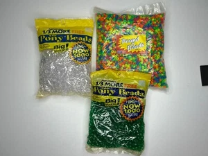 2 Pounds Of Pony Beads Beads Crafting Supplies Multi Color DIY - Picture 1 of 5