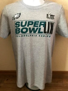 NFL Super Bowl LIX Champions Philadelphia Eagles Two Sided Roster Shirt Size 2XL - Picture 1 of 4