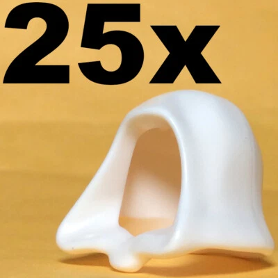 NEW LEGO - Headgear - Castle - Hood Cloth White x 25 - Taskmaster Ghost Spider - Image 1 of 2