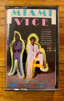 Vtg 1985 Miami Vice Soundtrack Cassette Tape TV Show Chaka Khan Phil Collins - Image 1 of 4