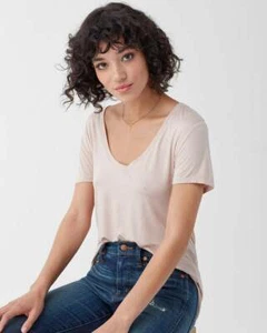 Splendid Short Sleeve Pink Beige Sloane Relaxed Fit Tee Shirt NWT XL Extra Large - Picture 1 of 3