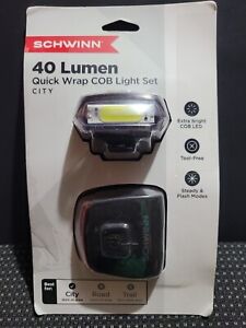 Schwinn 40 Lumen Quick Wrap COB Light Set - City - NEW Other