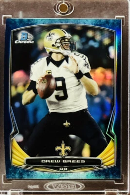 Drew Brees 2014 Bowman Chrome Bubbles Prizm Refractor #'d /99 - Image 1 of 2