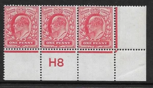 M5(1) 1d Scarlet EDVII De La Rue control H8 perf NON MONTATO COME NUOVO - Foto 1 di 1