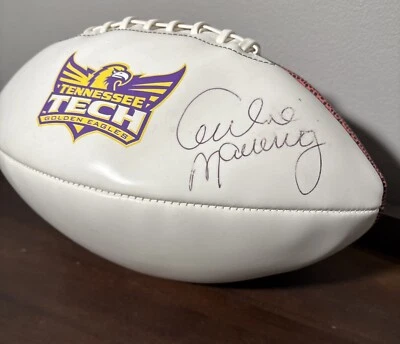 FIRMADO POR Archie MANNING~TENN TECH~Baden Football Foto 1 de 4