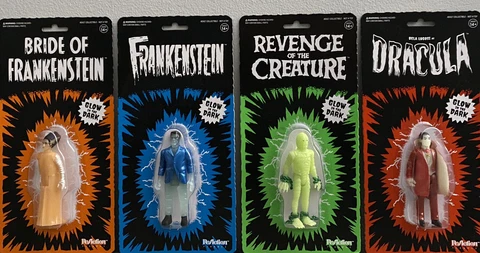 Super7 2019 NYCC Exclusive Universal Monsters Glow-in-the-dark Set GITD ReAction Cover