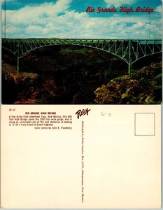 Rio Grande High Bridge, Taos, NM Vintage Chrome PC - Picture 1 of 1