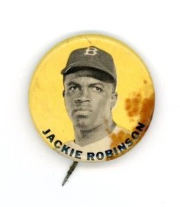 Brooklyn Dodgers JACKIE ROBINSON 1 3/4" PM10 Collector Pin ORIGINAL - Picture 1 of 2