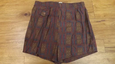 Traje de baño de colección de los años 60 NOS para niños con estampado polinesio talla 14 24-28" cintura Foto 1 de 4