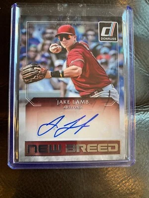 Tarjeta automática Jake Lamb 2016 Panini Donruss nueva raza #NB-JL Arizona Foto 1 de 2