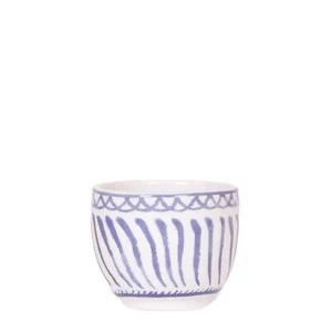 Kolibri Home Dekorativer Keramiktopf Granada in Blau - Ø6cm für mediterranes f - Bild 1 von 1