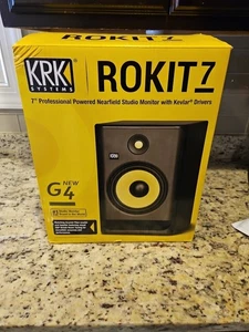KRK ROKIT 7 G4 6.5" 2-Way Active Studio Monitor (Single, Black) - Picture 1 of 4