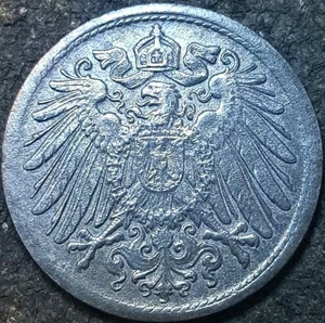 1922 GERMAN EMPIRE 10 Pfennig ~ Rotated Dies ~ Mint Error  - Picture 1 of 3