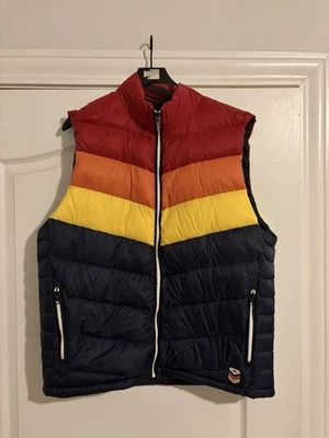 Marine Layer Puffer Vest Men’s Large Archive Portillo Sunset Colorblock - Image 1 of 2